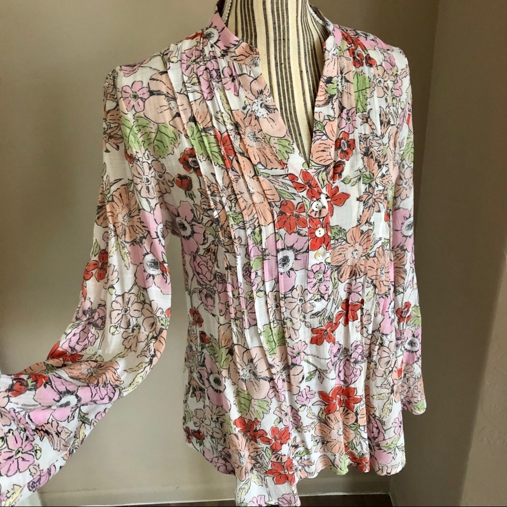 ZAC & RACHEL FLORAL TUNIC BLOUSE